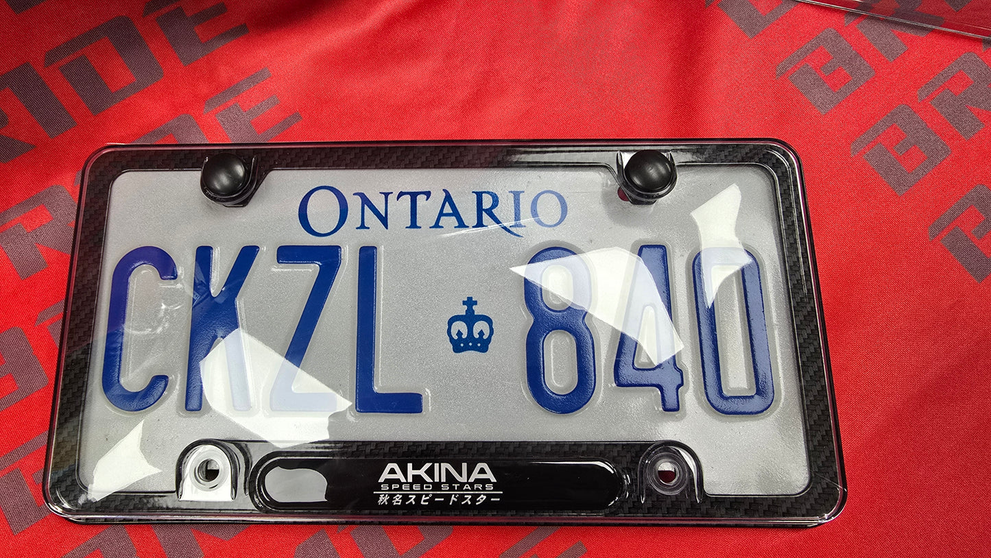 Single Custom License plate frame only