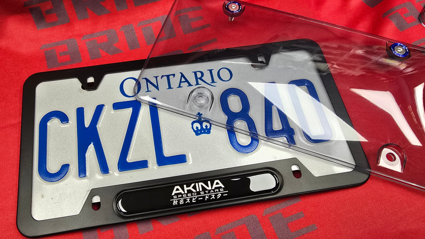 Single Custom License plate frame only