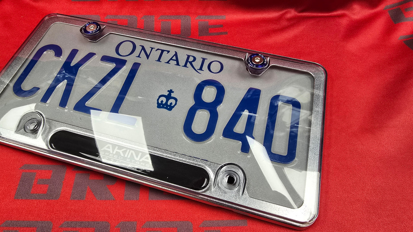 Single Custom License plate frame only