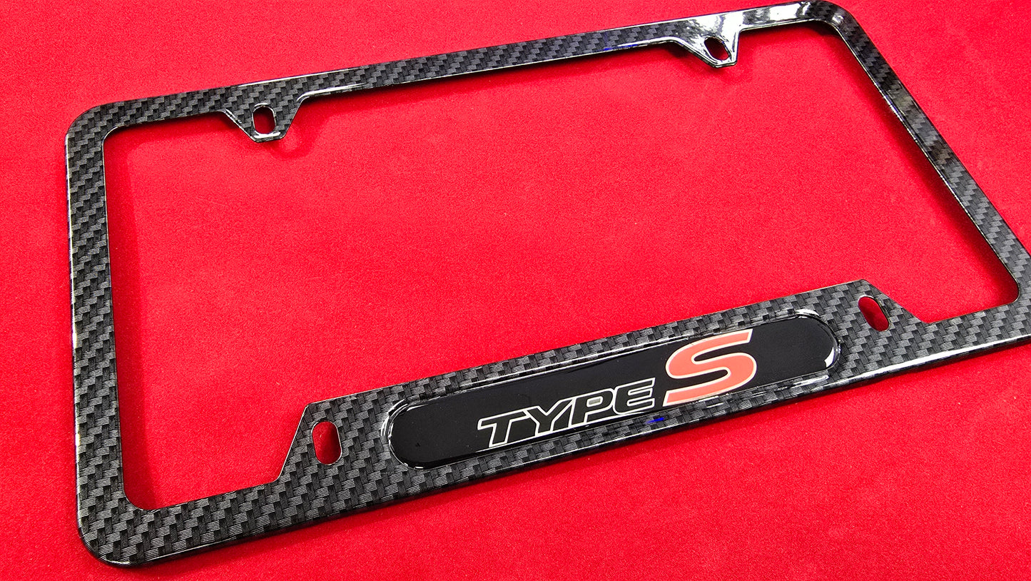 Liscense Plate Frame Type S Metal frame and free plate cover
