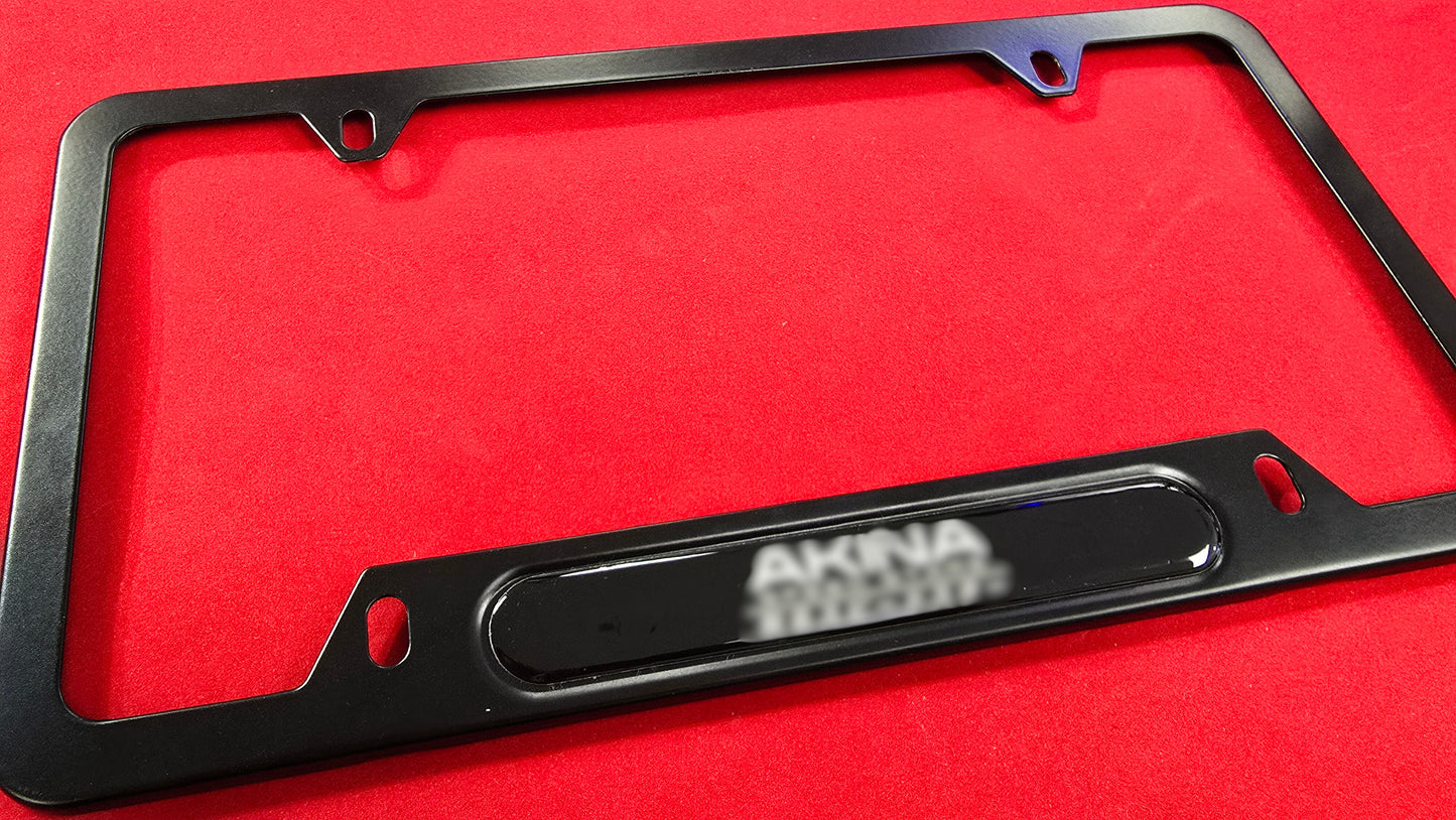 Single Custom License plate frame only