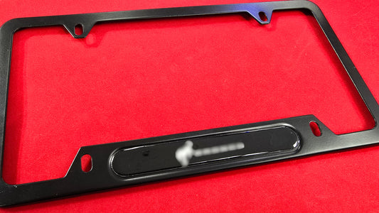 Liscense Plate Frame BRONCO aluminum and free plate cover