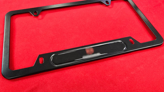 Liscense Plate Frame DODGE 2 aluminum and free plate cover