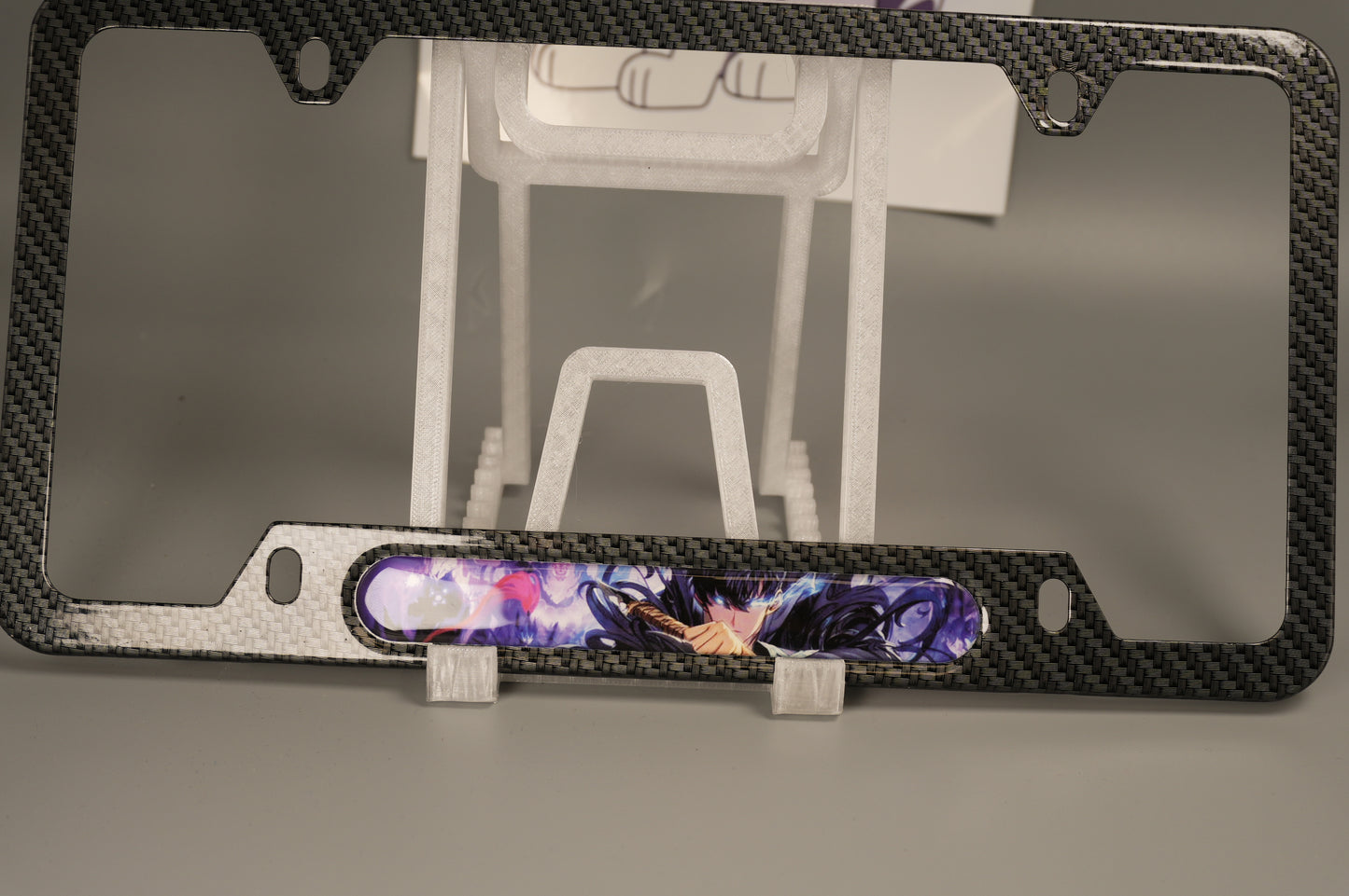 License plate frame aluminum - Solo leveling Jin woo