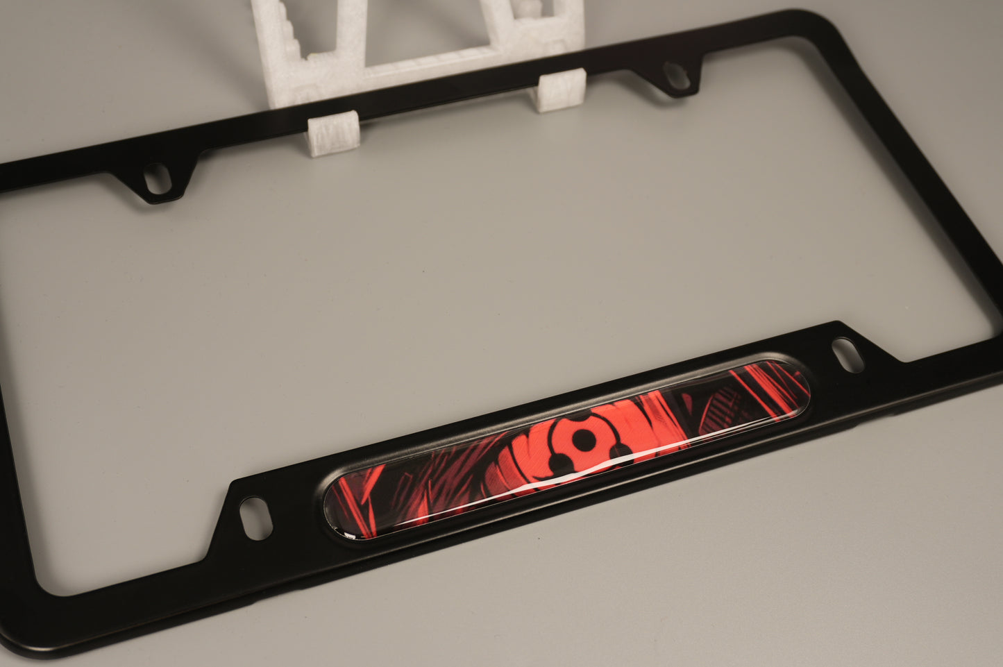 License plate frame aluminum Anime -Sharingan art