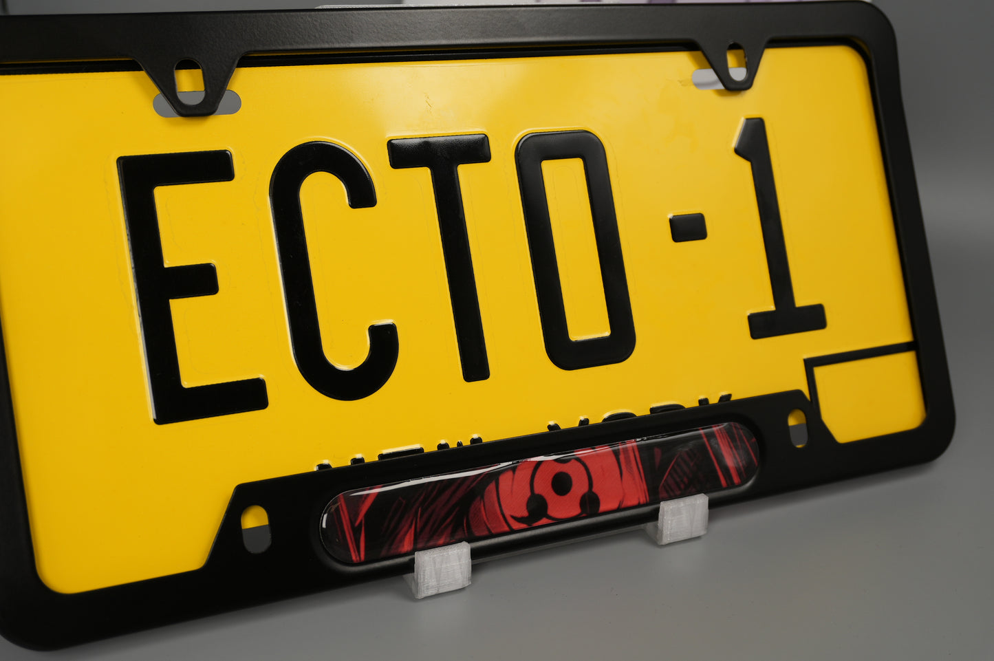 License plate frame aluminum Anime -Sharingan art