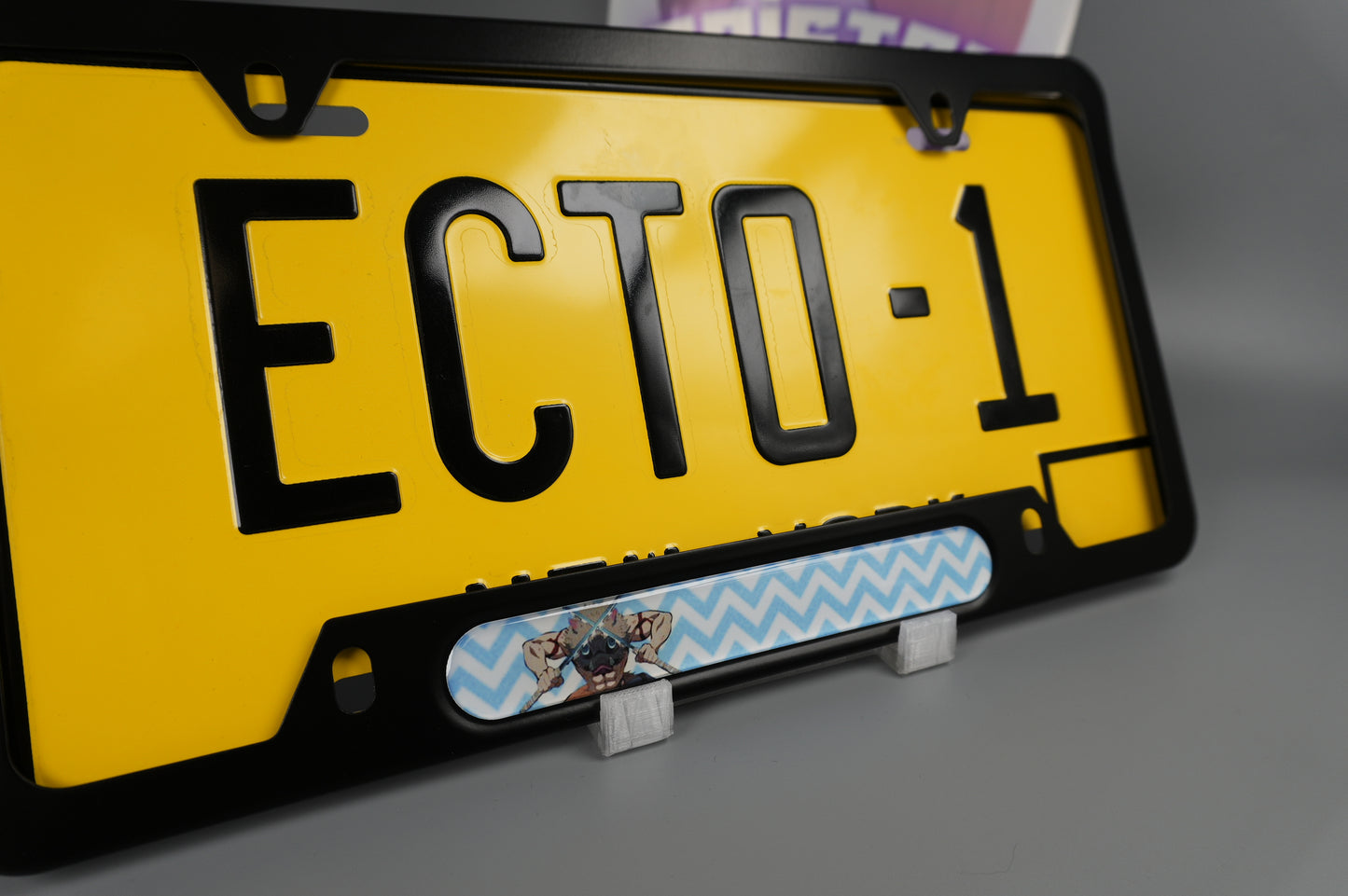 License plate frame aluminum Anime - Demon Slayer Inosuke Hashibira(fan art)