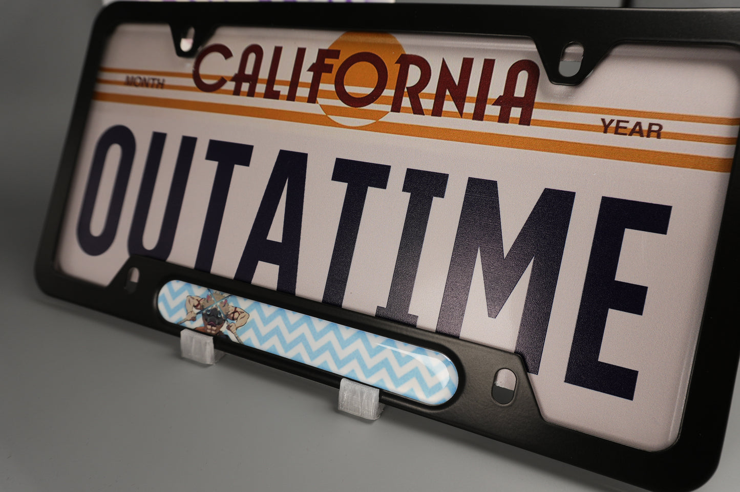 License plate frame aluminum Anime - Demon Slayer Inosuke Hashibira(fan art)