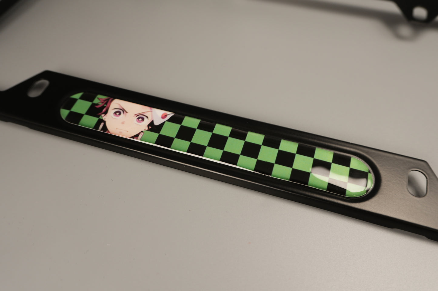 License plate frame aluminum Anime - Demon Slayer Tanjiro (fan art)