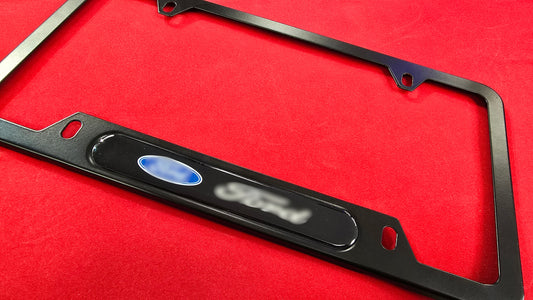 Liscense Plate Frame FORD aluminum and free plate cover