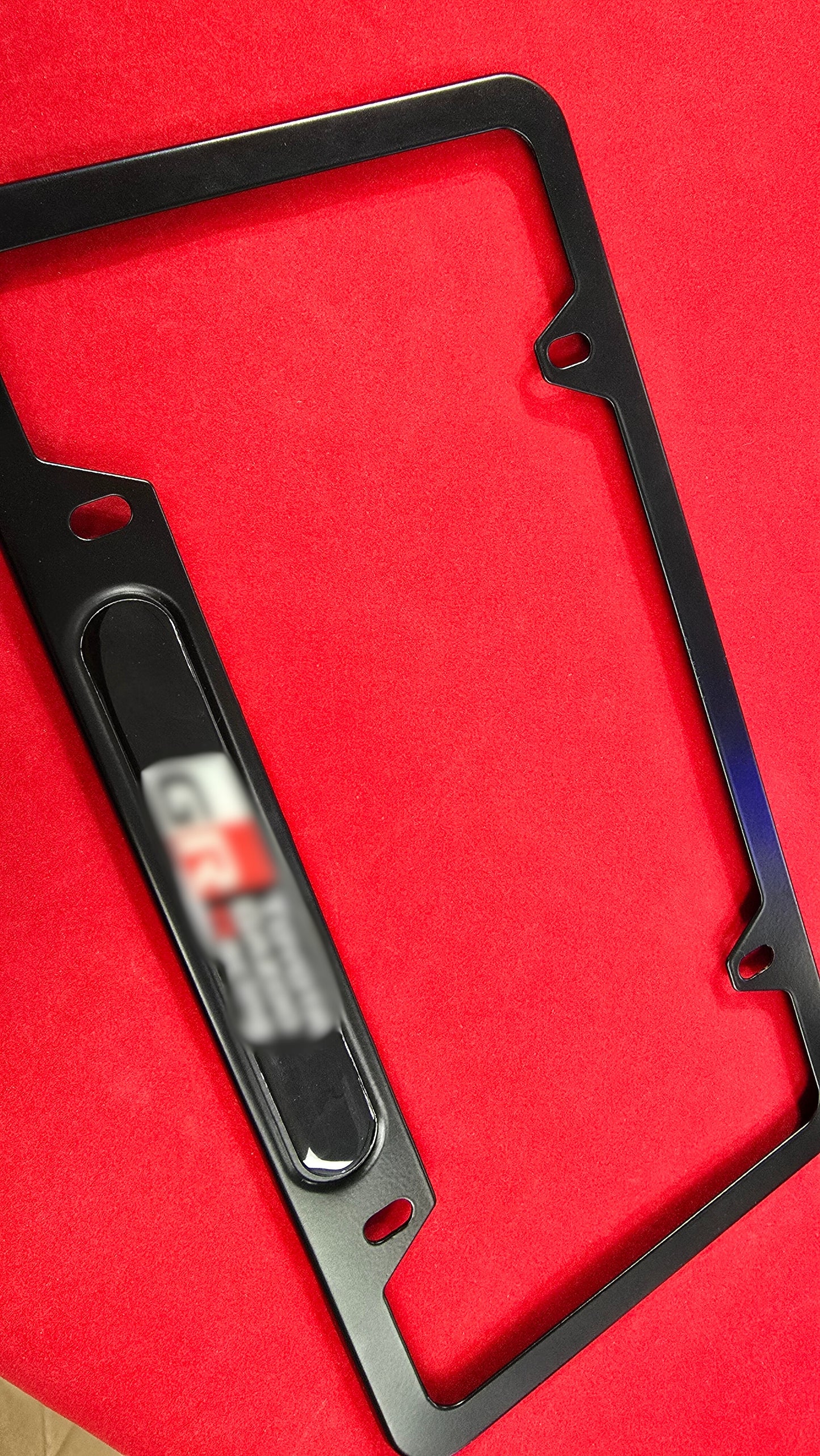 License Plate Frame GR Corolla aluminum and free plate cover