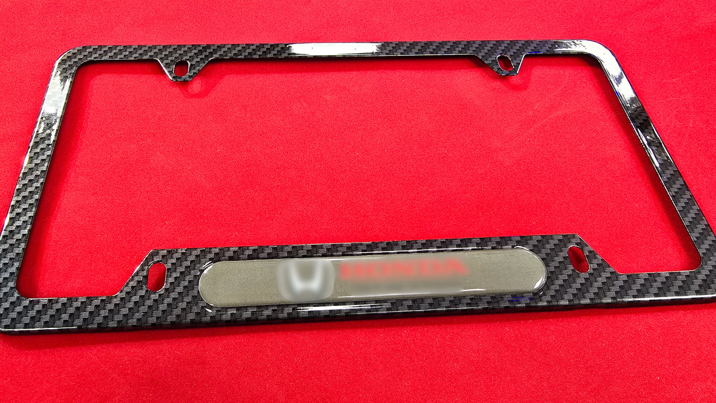 Liscense Plate Frame HON2S aluminum and free plate cover