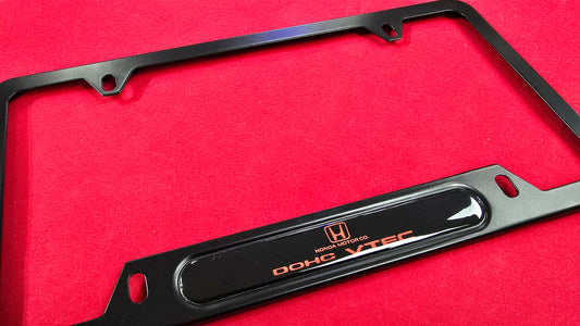 License Plate Frame DOHC Vtec aluminum and free plate cover