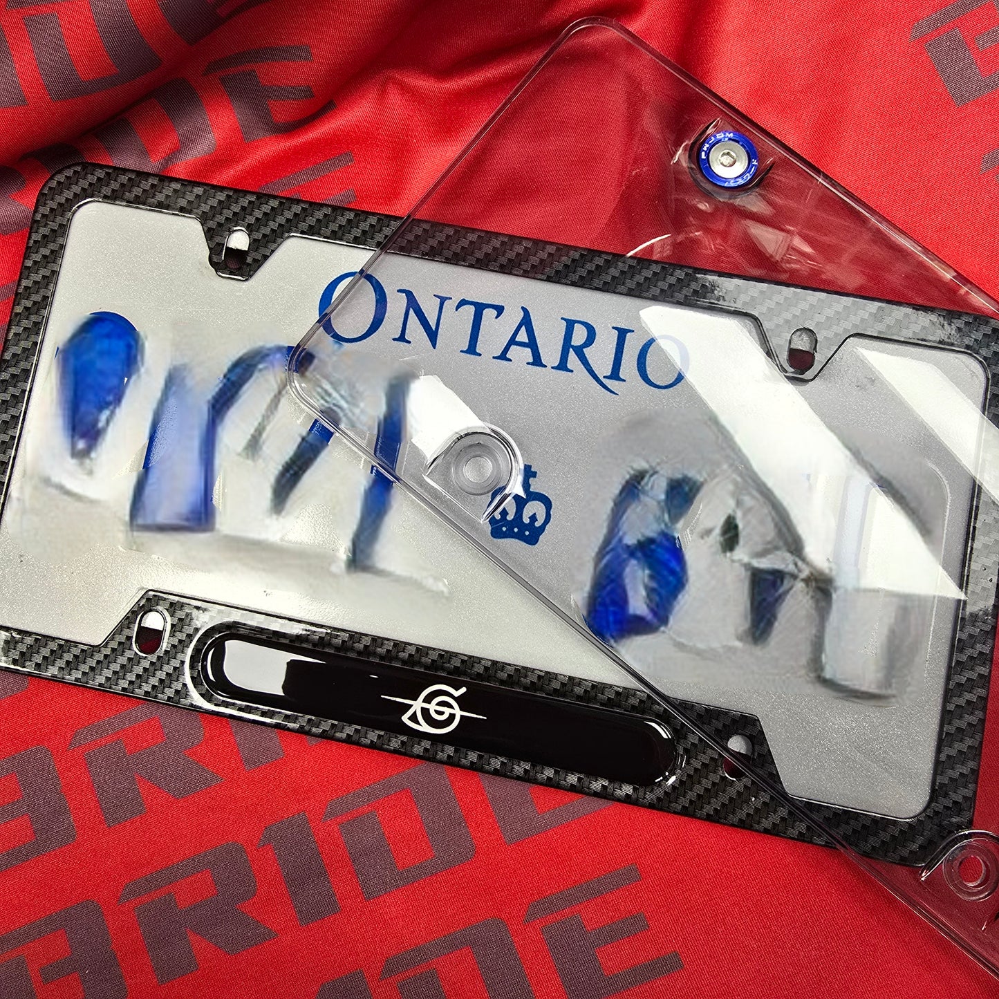 License Plate Frame Naruto Itachi Sasuke Obito Konoha Akatsuki aluminum