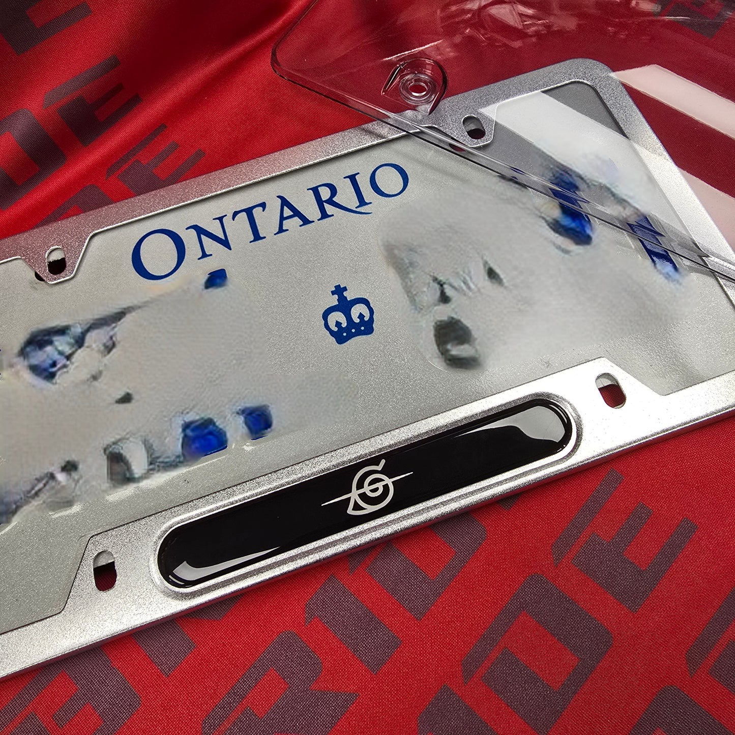 License Plate Frame Naruto Itachi Sasuke Obito Konoha Akatsuki aluminum