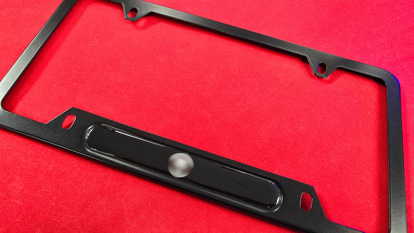 Liscense Plate Frame JAG1 aluminum and free plate cover