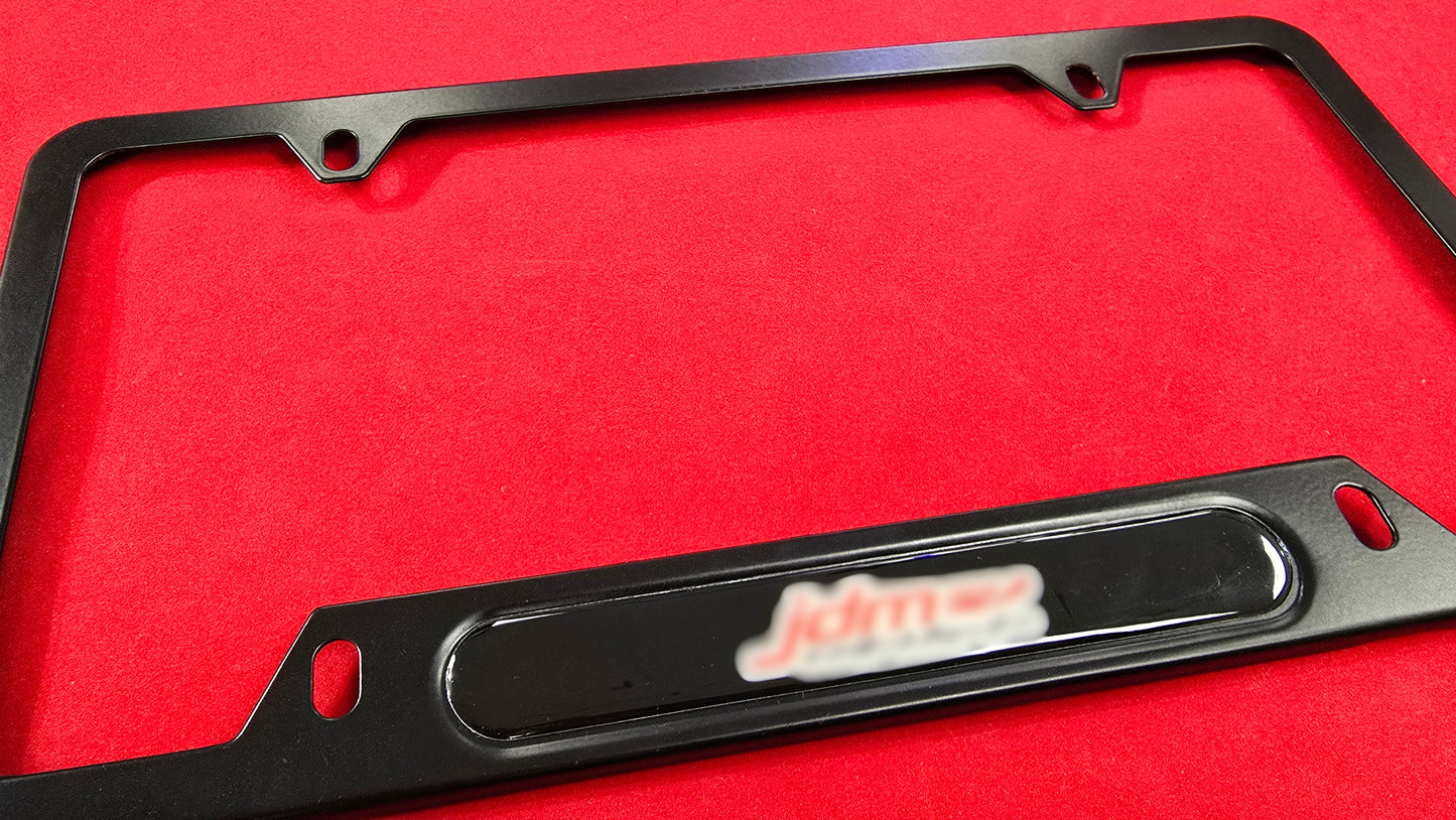 Liscense Plate Frame JDM1 aluminum and free plate cover
