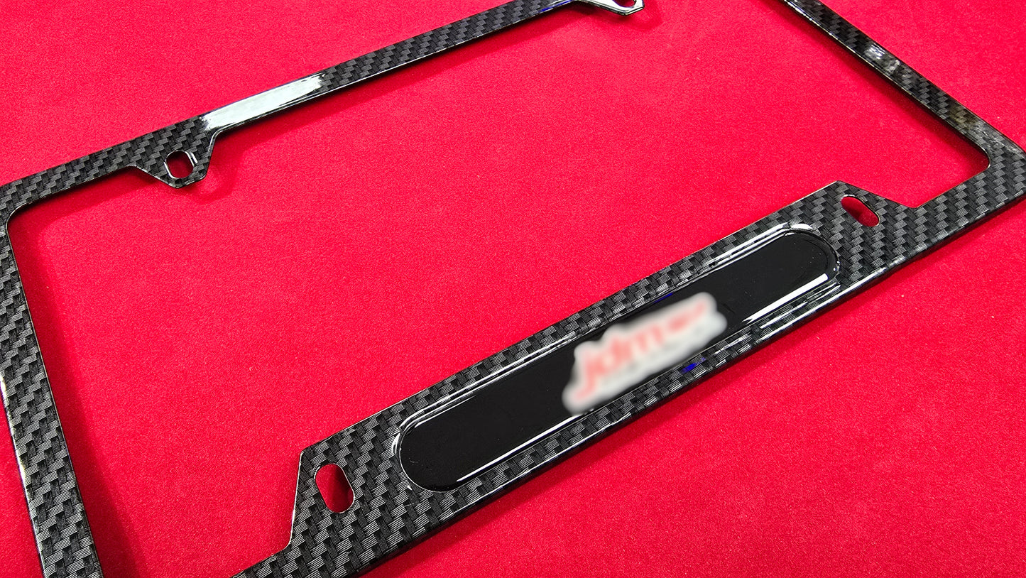 Liscense Plate Frame JDM1 aluminum and free plate cover