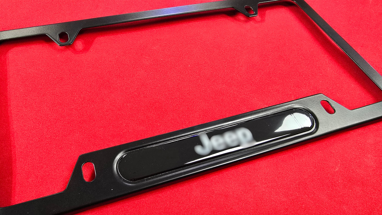 License Plate Frame JEEP1 aluminum alloy