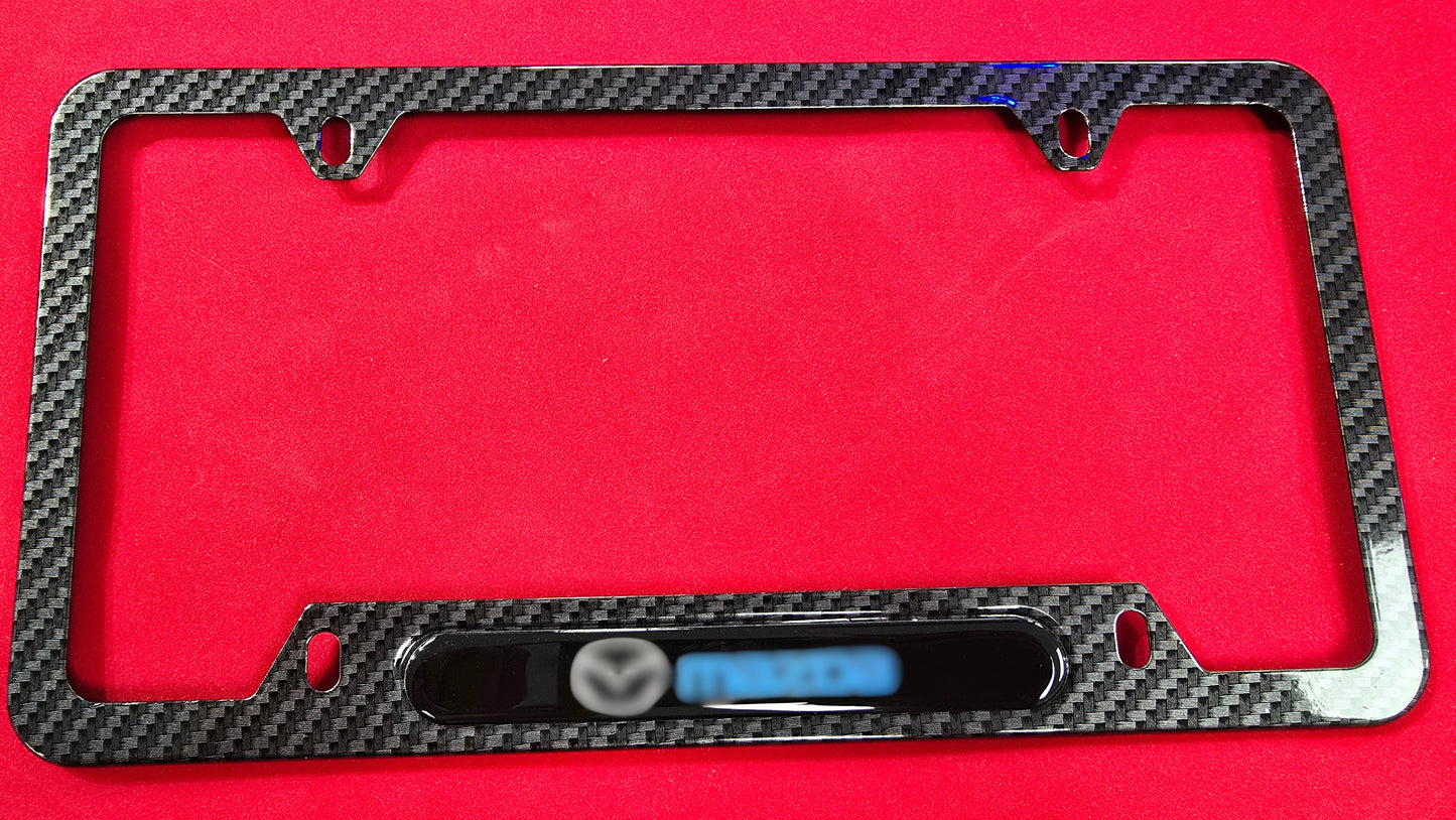 License Plate Frame Mazda aluminum alloy