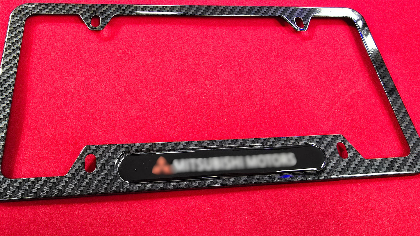 License Plate Frame MITSUBISHI aluminum alloy