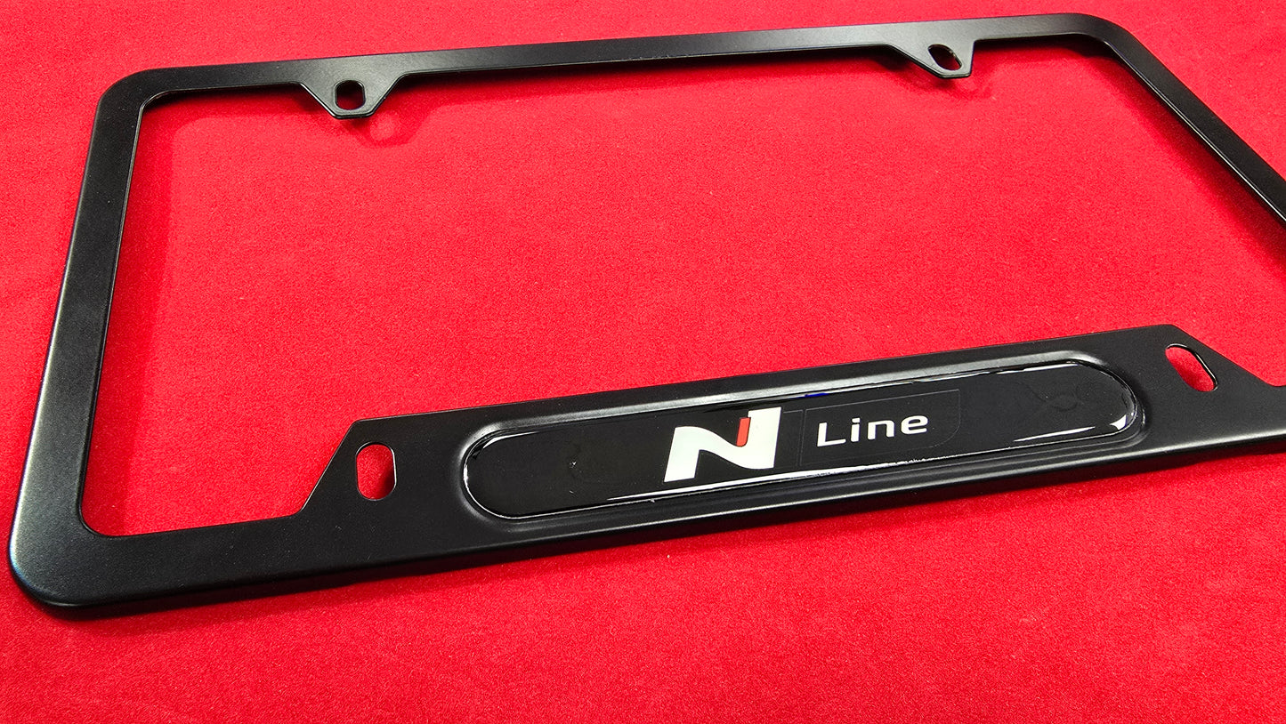 License Plate Frame Hyundai N LINE Metal plate frame