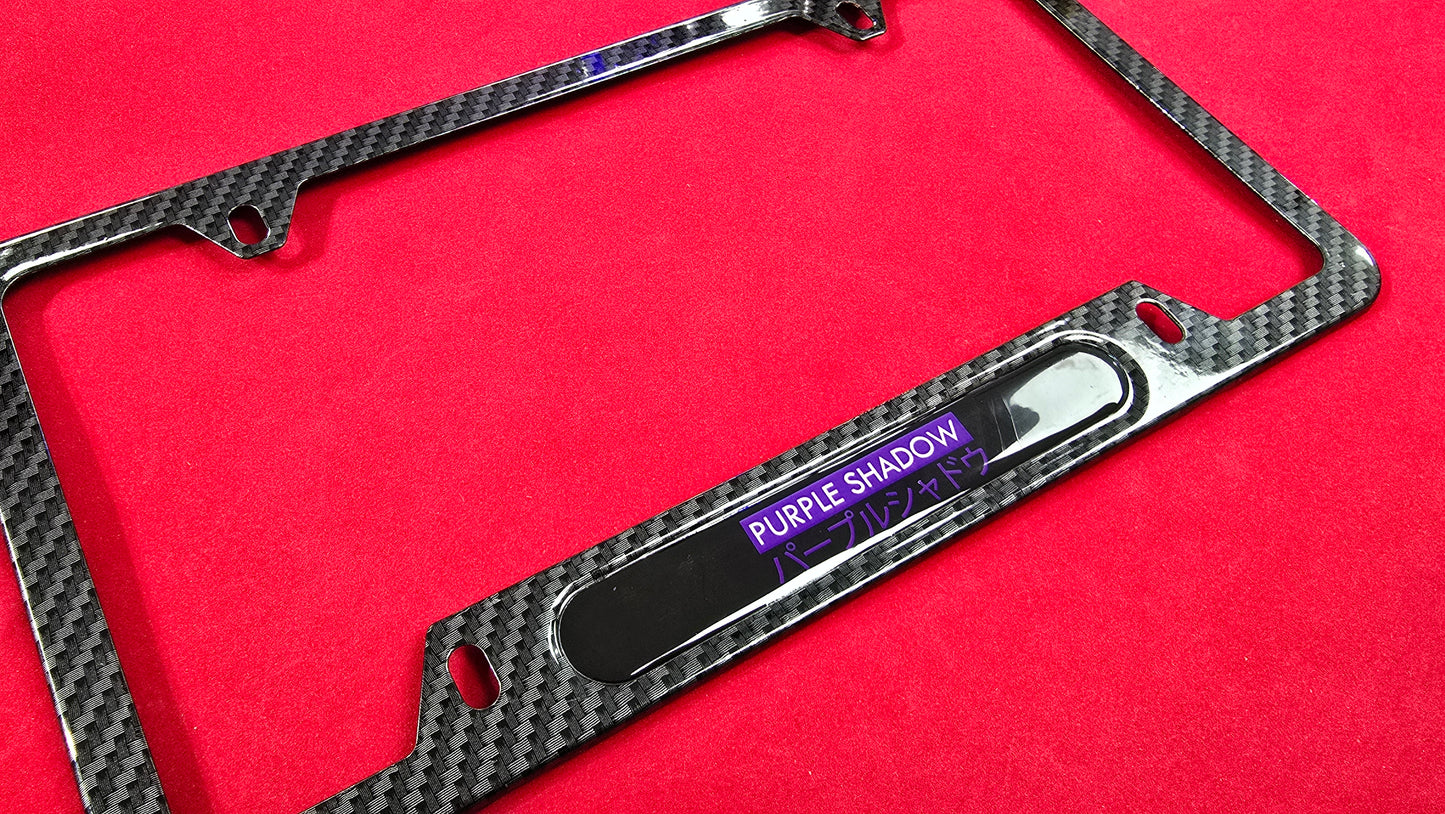 License Plate Frame PURPLESHADOW initial D metal plate frame alloy