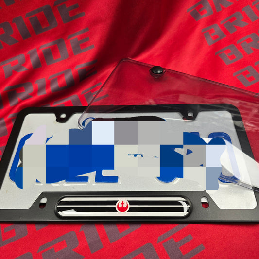 Starwars rebel alliance style aluminum License plate frame frame
