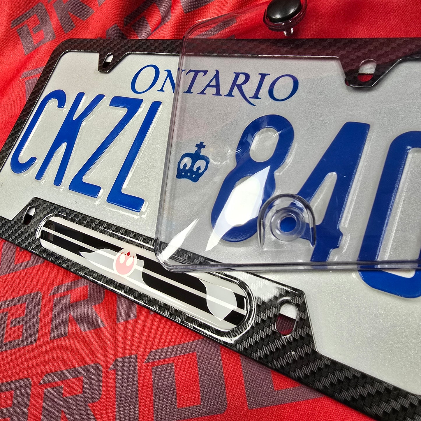 Starwars rebel alliance style aluminum License plate frame frame