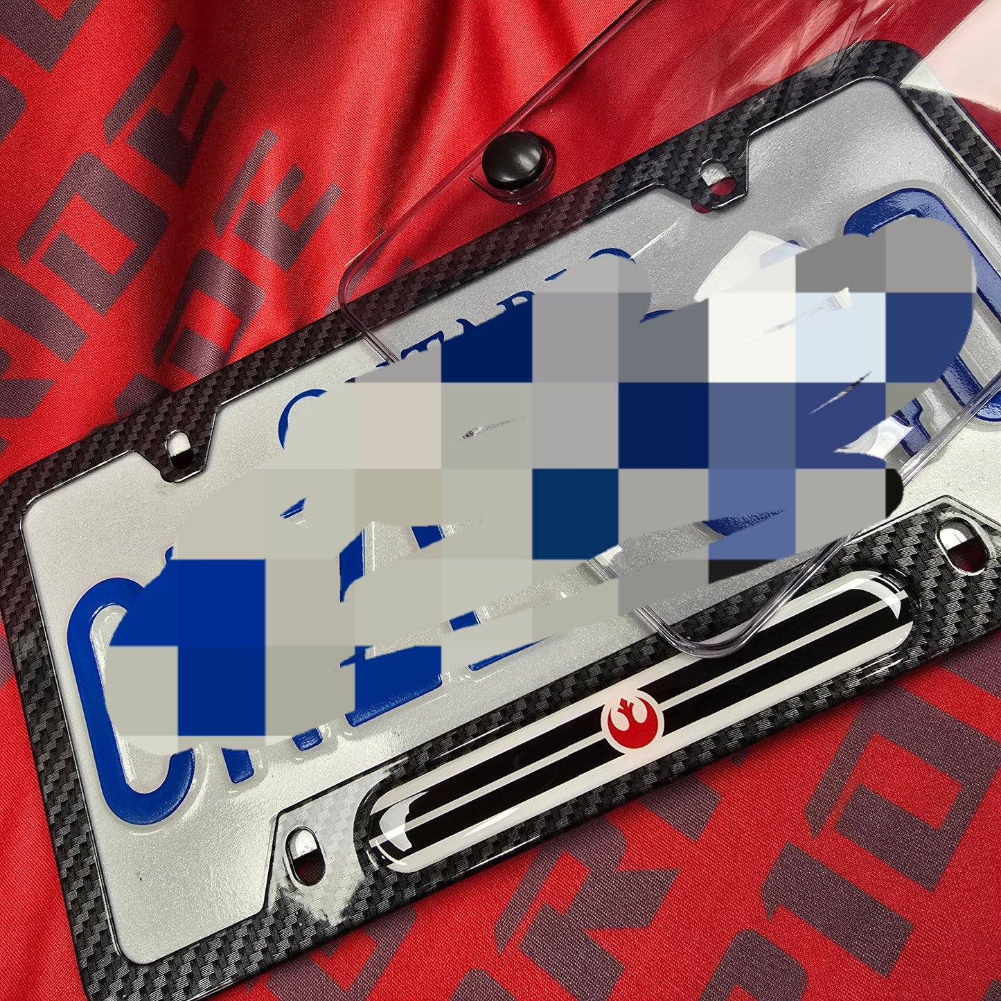 Starwars rebel alliance style aluminum License plate frame frame