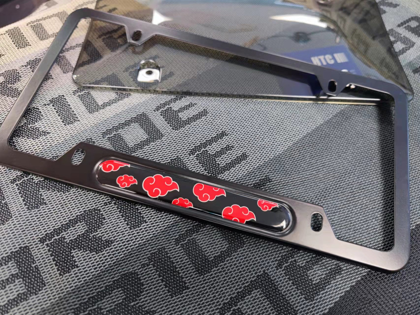 Single Custom License plate frame with Cover