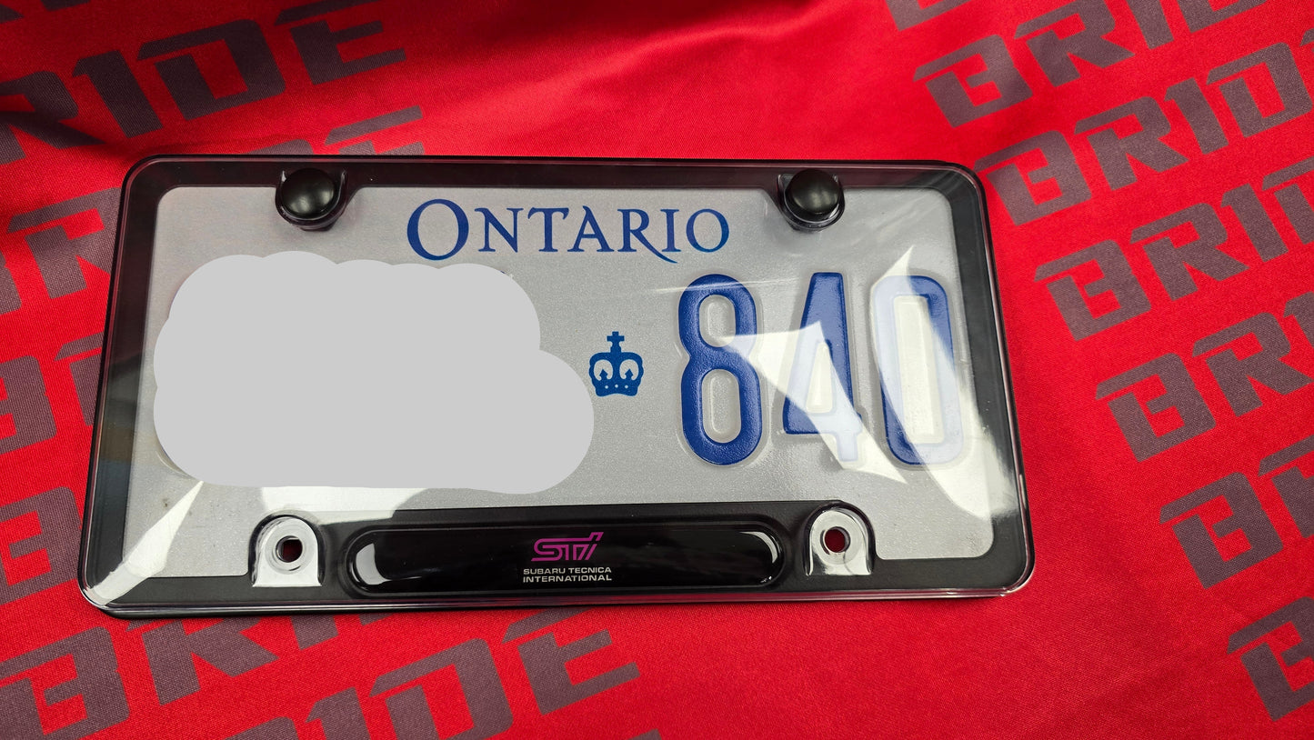 Liscense Plate Frame STI aluminum alloy frame WRX STI