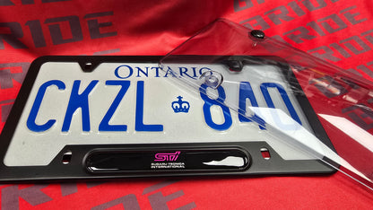 Liscense Plate Frame STI aluminum alloy frame WRX STI