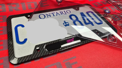 Liscense Plate Frame STI aluminum alloy frame WRX STI
