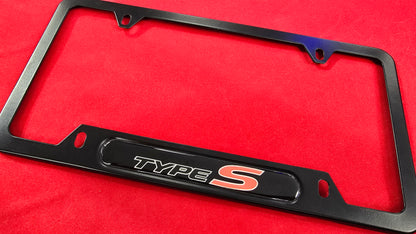 Liscense Plate Frame Type S Metal frame and free plate cover