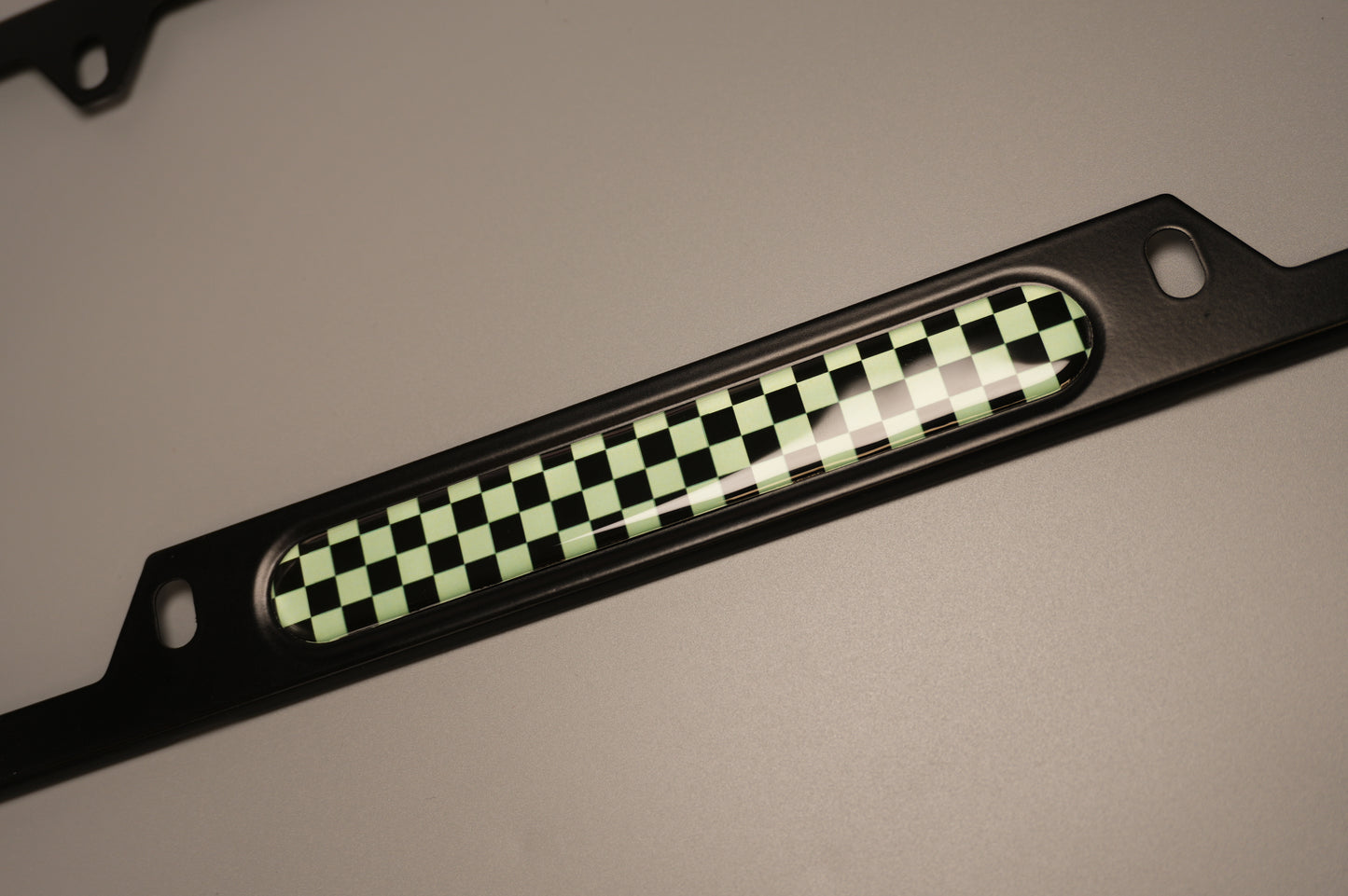 License plate frame aluminum - Demon slayer Tanjiro cloth pattern