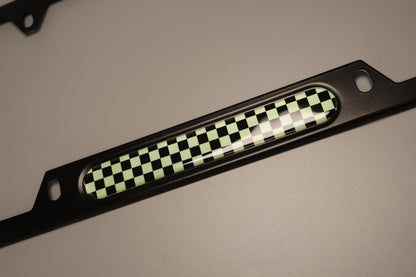 License plate frame aluminum - Demon slayer Tanjiro cloth pattern