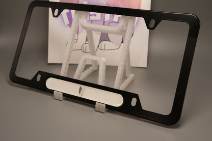 License plate frame aluminum - wings of freedom - attack on titan