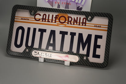 License plate frame aluminum - Anime hentai tongue licking
