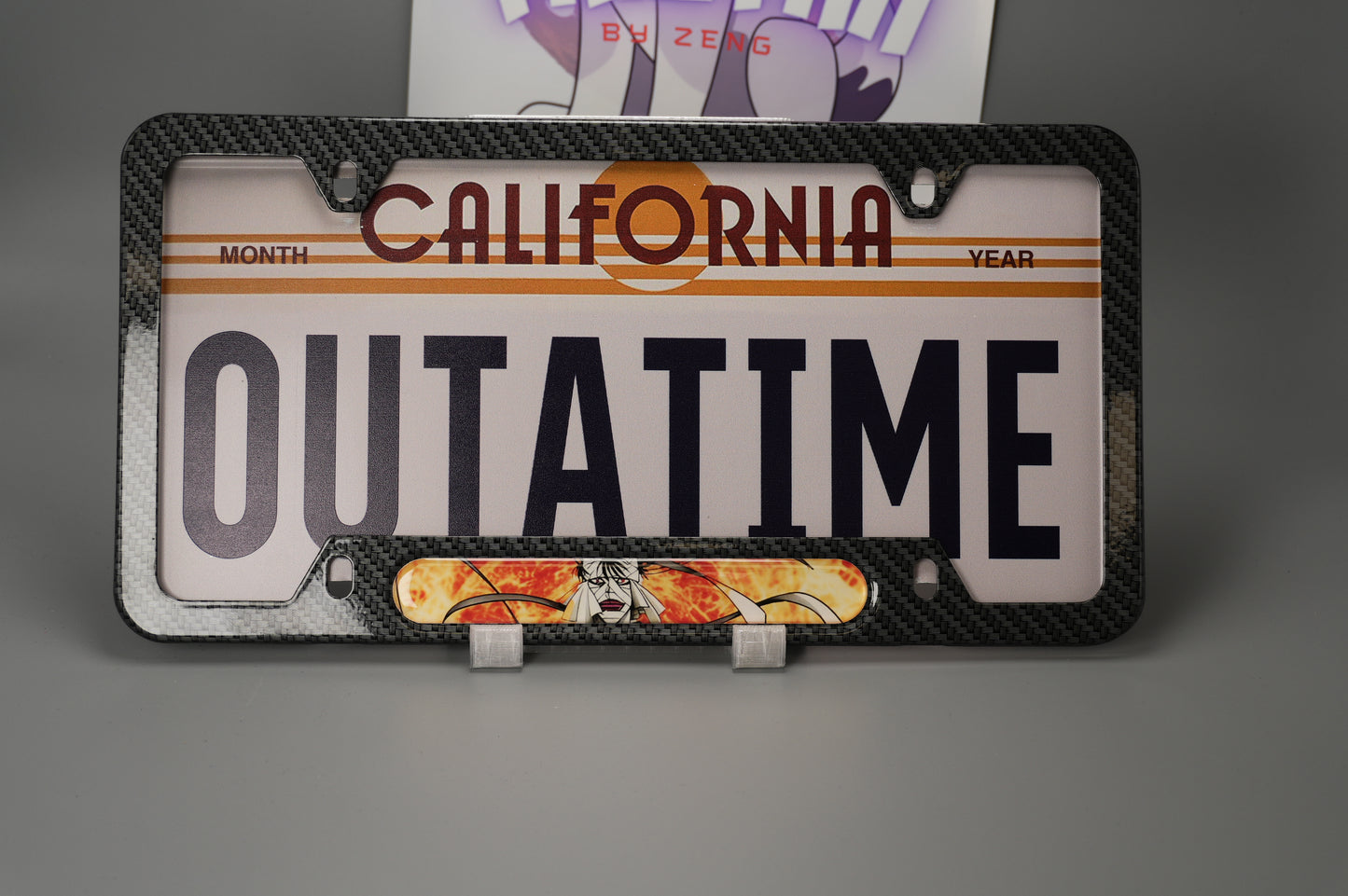 License plate frame aluminum - Anime Rurouni Kenshin SHISHIO SAMA