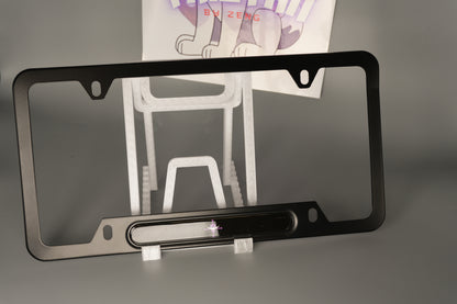 License plate frame aluminum - Anime White beard jolly roger