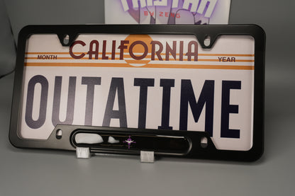 License plate frame aluminum - Anime White beard jolly roger