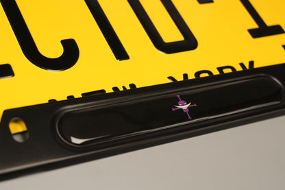 License plate frame aluminum - Anime White beard jolly roger