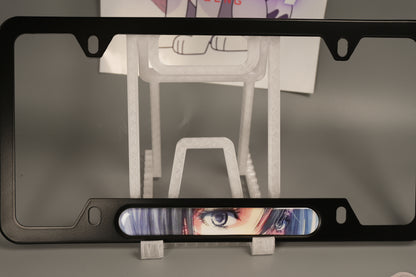 License plate frame aluminum - Anime Mikasa Attack of titans