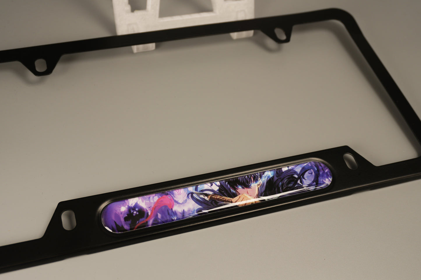 License plate frame aluminum - Solo leveling Jin woo