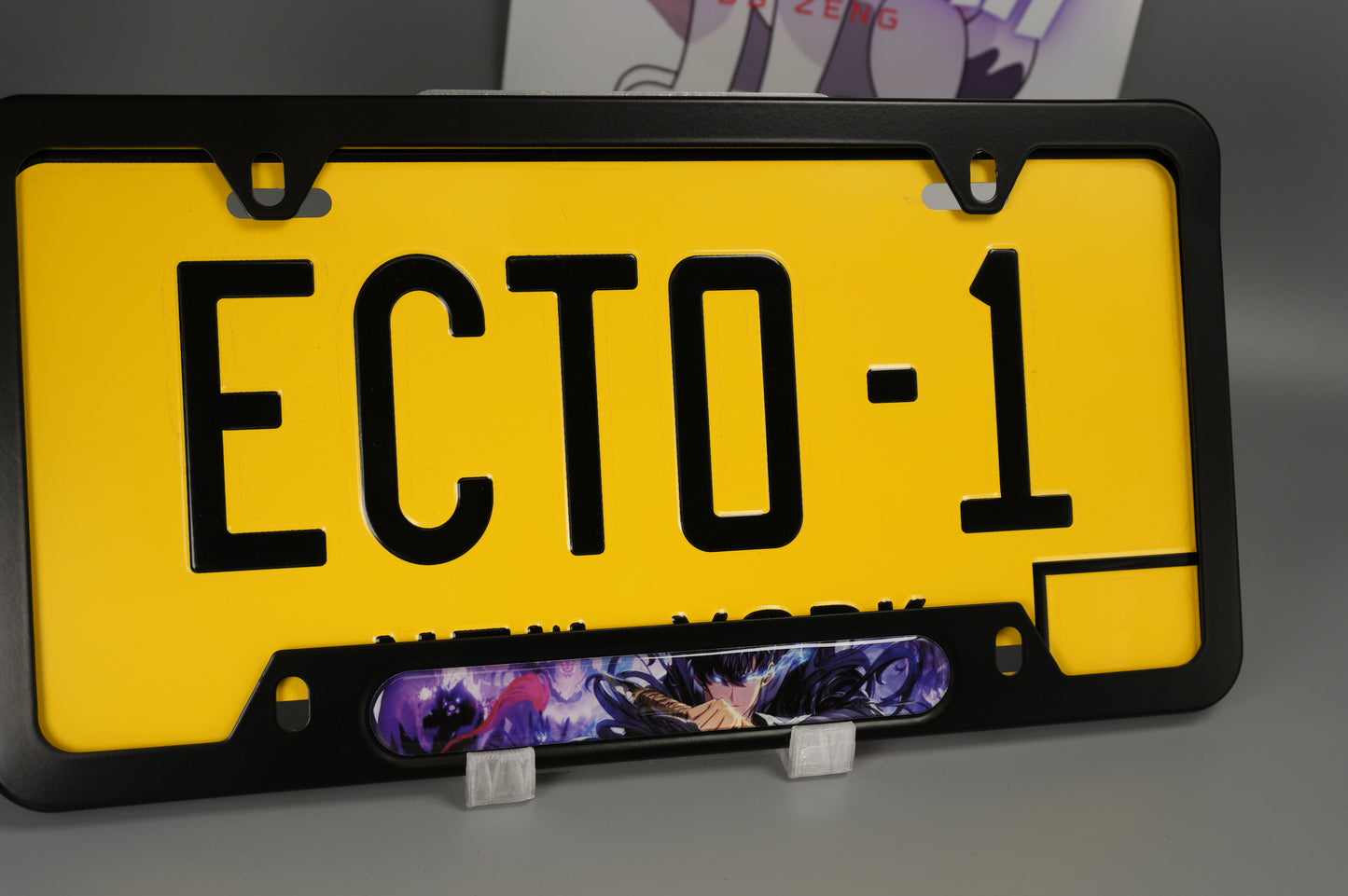License plate frame aluminum - Solo leveling Jin woo