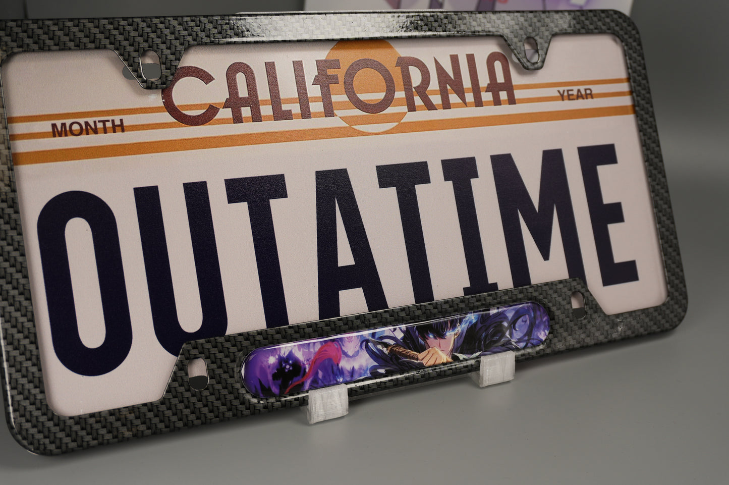 License plate frame aluminum - Solo leveling Jin woo