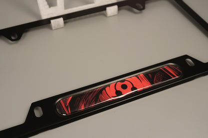 License plate frame aluminum Anime -Sharingan art