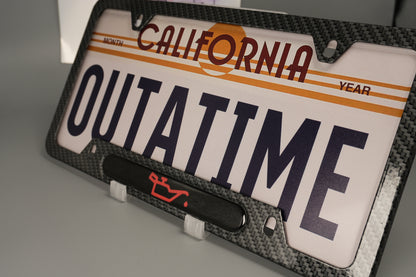 License plate frame aluminum CEL - LOW OIL