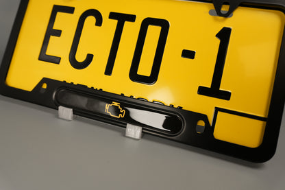 License plate frame aluminum CEL - Engine light logo